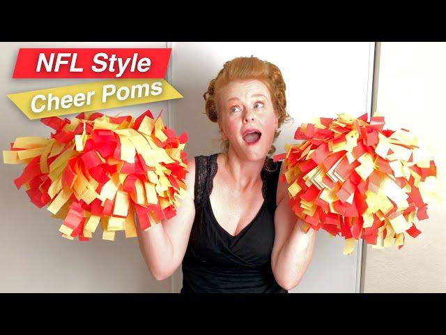 How to make Cheerleading pom poms | Pro NFL Style