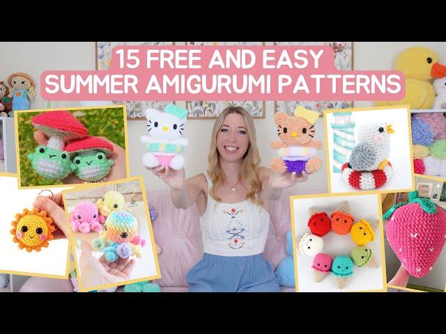 15 Free and Easy Summer Amigurumi Crochet Patterns