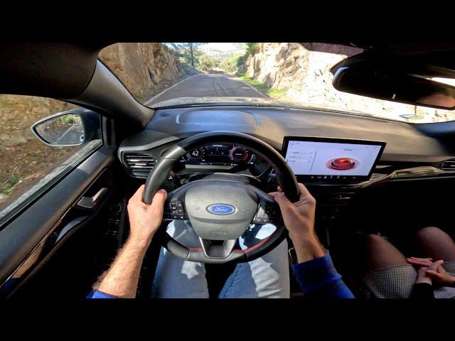 Ford Focus Hybrid [1.0 - 125 HP] VERY NARROW ROADS in Spain | POV Drive