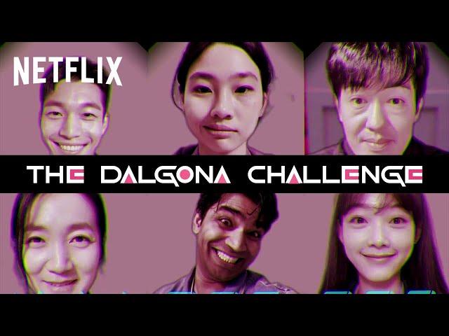 The Squid Game Cast Tries The Dalgona Challenge | Netflix India