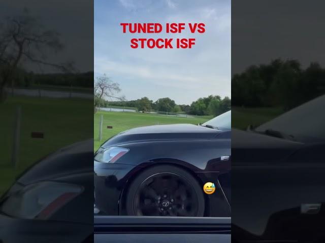 Tuned Lexus ISF walks on Stock ISF