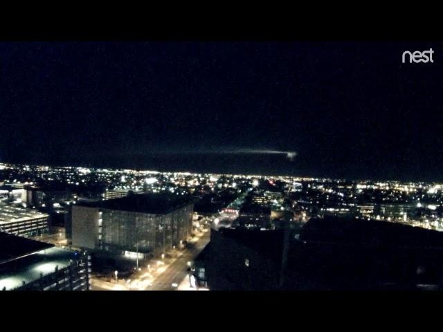 SpaceX Rocket Launch from Vandenberg Air Force Base | Phoenix CityCam Time-lapse