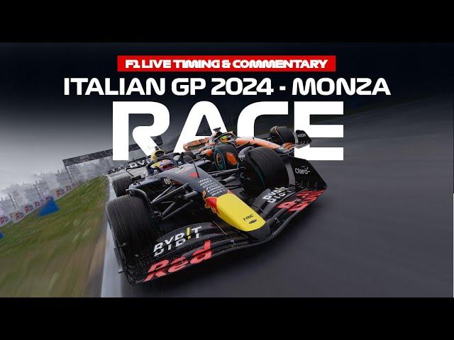 LIVE Data Formula 1 Race Italian GP Monza 2024 + Commentary