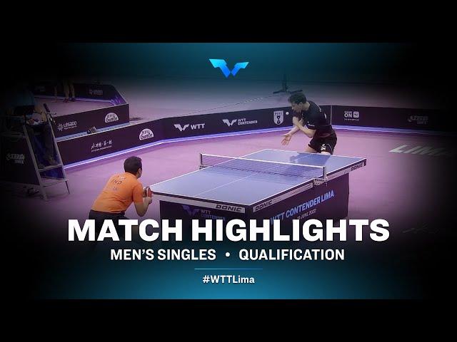 Eric Glod vs Mudit Dani | MS | WTT Contender Lima 2022 | (Qual)