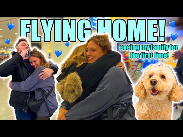 FLYING HOME AFTER LIVING ABROAD FOR A YEAR! Reunion Vlog 