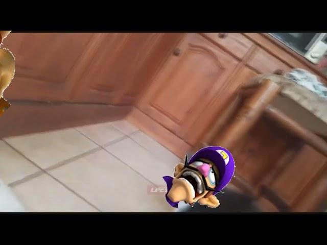 Cat Waluigi Gets Scared by Tiger Bowser (Censored)