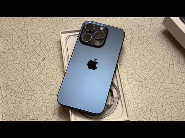 Unboxing - iPhone 15 Pro (256GB, Blue Titanium)