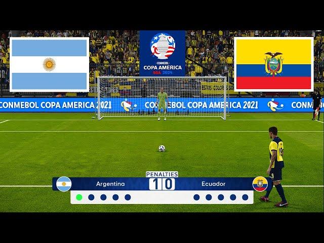 Argentina vs Ecuador ● Penalty Shootout | Quarter Final | Copa America 2024