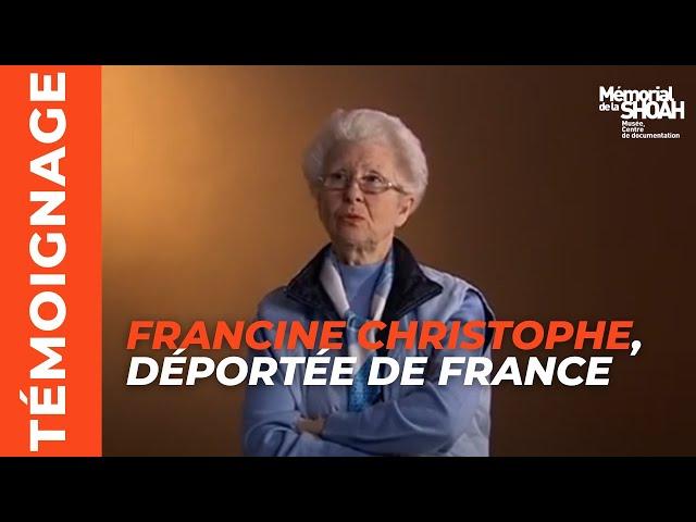 Francine Christophe, déportée de France au camp de Bergen-Belsen