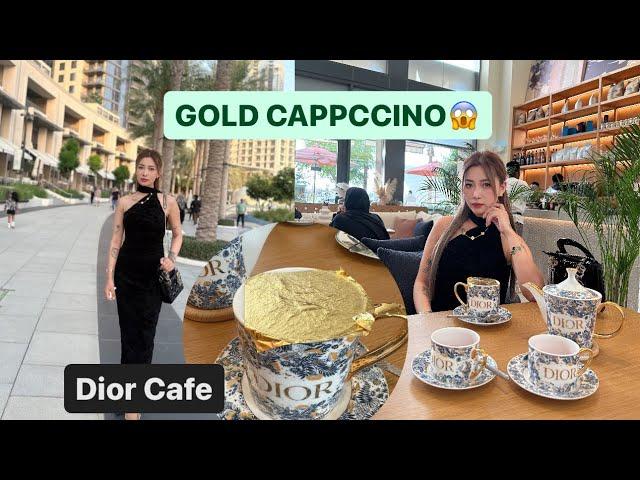 GOLD CAPPUCCINO / DIOR CAFE / NAGA FOOD IN DUBAI