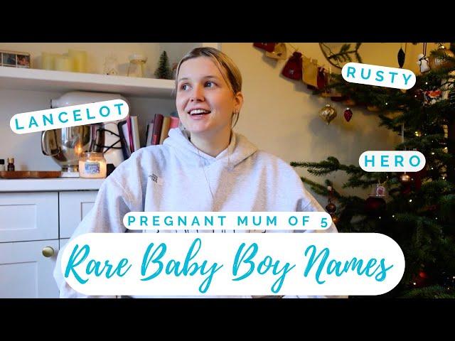 VERY RARE BABY BOY NAMES 2024| indie, boho, pretty, unique baby names I love & might use 🩵