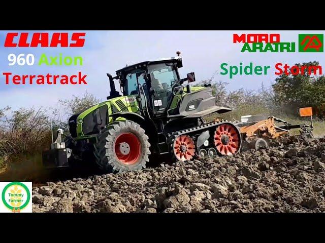 Claas 960 Axion Terratrack | Moro Spider storm system | Az. Giannini