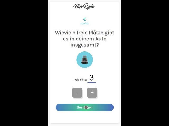 Hipryde - in unter 2 Miuten Mitfahrer & Fahrten finden!
