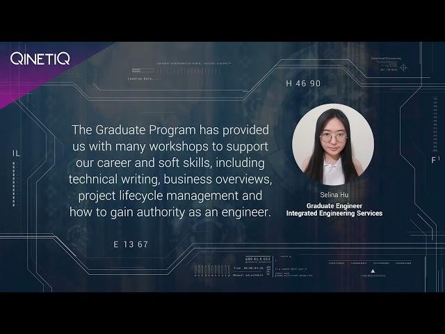 QinetiQ's Graduate Development Program Support - Selina Hu - 2022