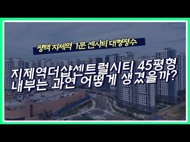 지제역더샵센트럴시티 45평형 내부 이런집이 실제 평택에 존재합니다..