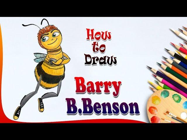 How to Draw Barry B.Benson || Bee drawing || Easy drawing step by step