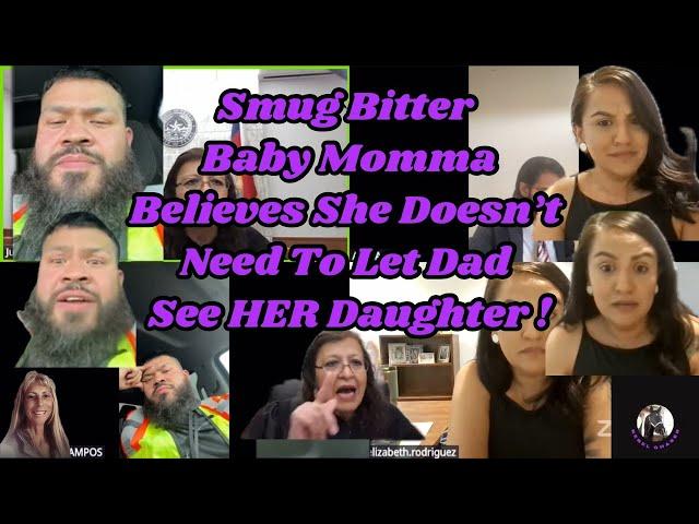 Smug Bitter Baby Momma Believes She Doesn't Need To Let Dad See HER Daughter!
