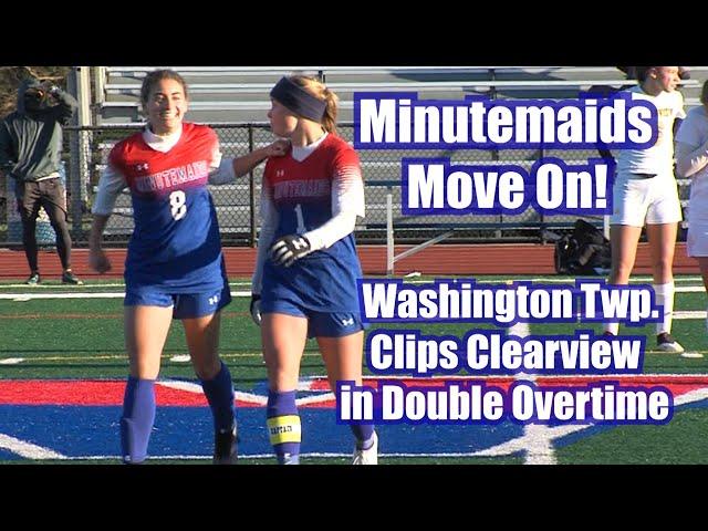 Washington Township 3 Clearview 2 (2OT) | Girls Soccer Playoffs Quarterfinal | Castorina Golden Goal