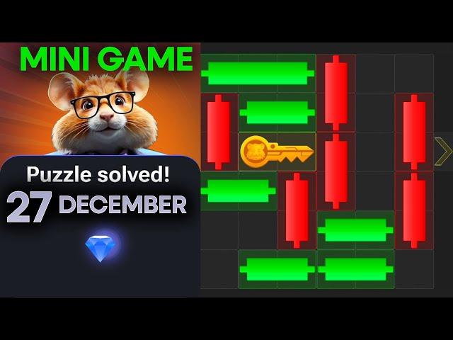 27 December Mini Game Puzzle Hamster Kombat Today | #puzzlegame Solved #hamsterkombat #minigame