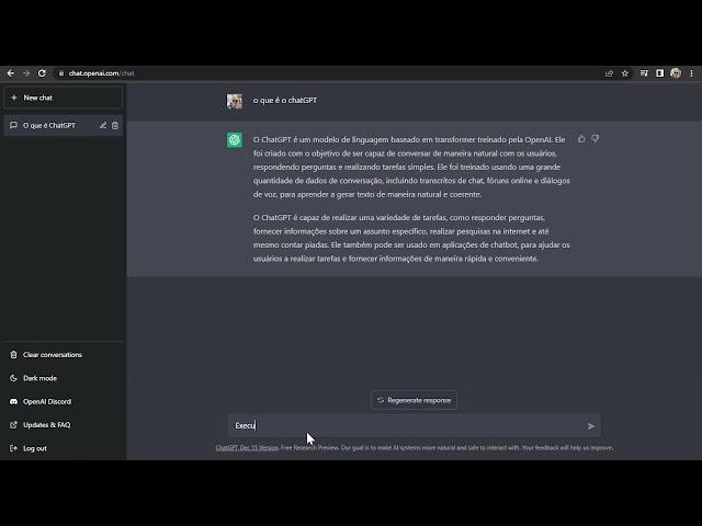 ChatGPT uma nova ferramenta de AI (Inteligencia Artificial)