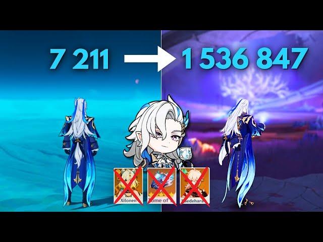 F2P: Neuvillette 1.5M Nuke Tutorial !!  [ Genshin Impact ]