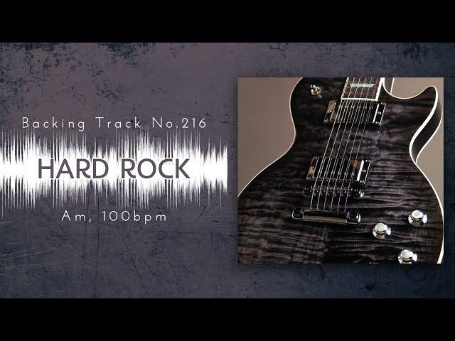 Hefty Hard Rock Backing Track in Am | BT-216