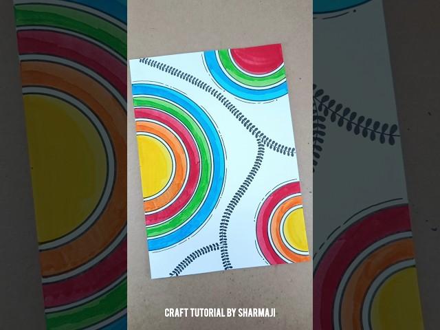 Colourful DIY Assignment Decor Idea! ️ #shorts #colourful