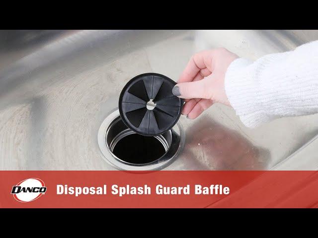 3.3 inch Garbage Disposal Splash Guard Baffle in Black