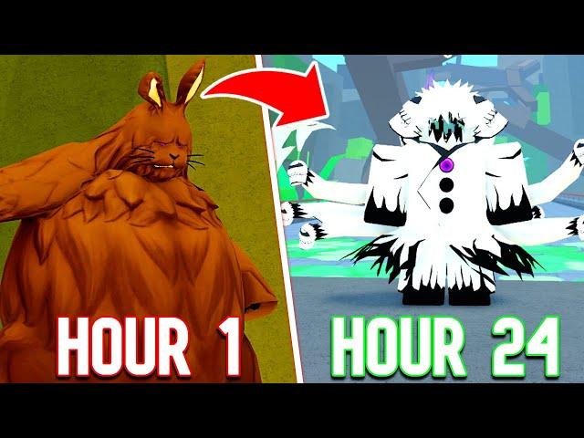 Spending 24 Hours in the NEW EGG HUNT in Shindo Life.. - Challenge (Roblox)