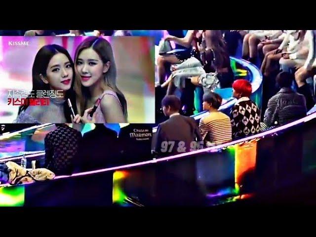 BTS REACTION TO BLACKPINK/KISS ME (JISOO AND ROSE)/MMA 2018