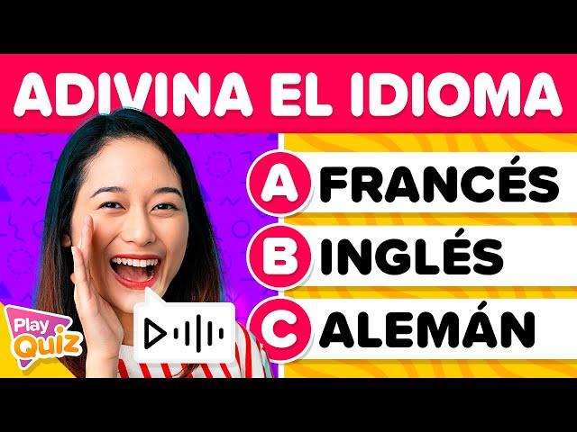 Listen and Guess the Language ️ | PlayQuiz Trivia Challenge | language quiz  General Culture Quiz