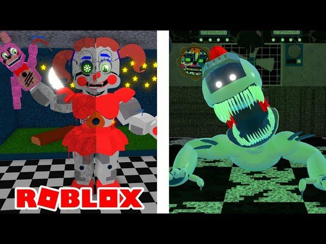 Ghost Gallant Gaming And Scrap Baby Animatronics in Roblox Scrap Baby's Pizza World