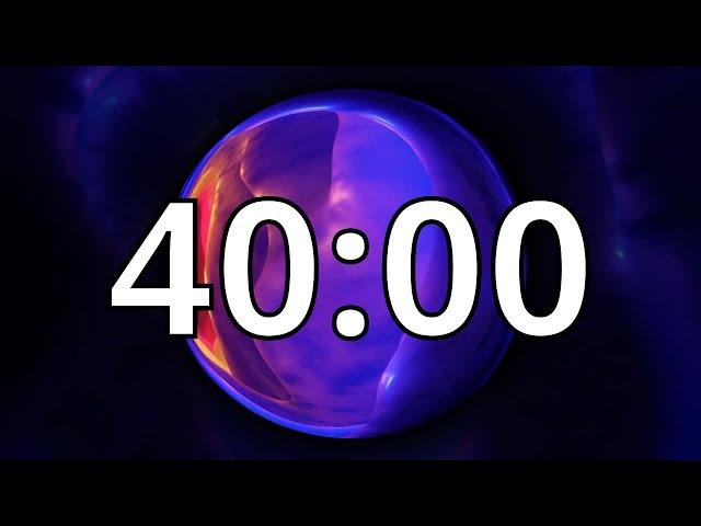 40 Minute Timer with Music | Abstract Timer