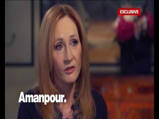 AMANPOUR :  j. k .ROWLING “ SCENARIST OF HARRY POTTER ”