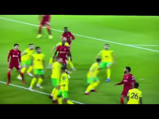 Liverpool vs Norwich live goal takumi minamino