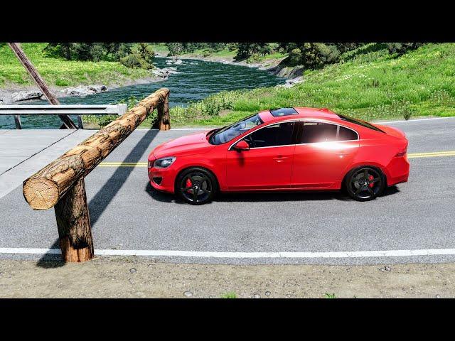 Cars vs Log Trap #2 – BeamNG Drive | CrashBoomPunk