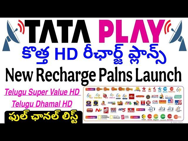Tata pay recharge HD pack Telugu recharge plans new pack #tataplay #tataplayrecharge #tatasky