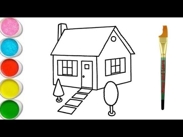 Beautiful house drawing for kids for more easy drawings Doodle art hub