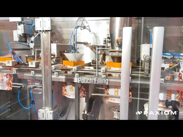 Snack food packaging machine for weighing and bagging with Swifty Bagger