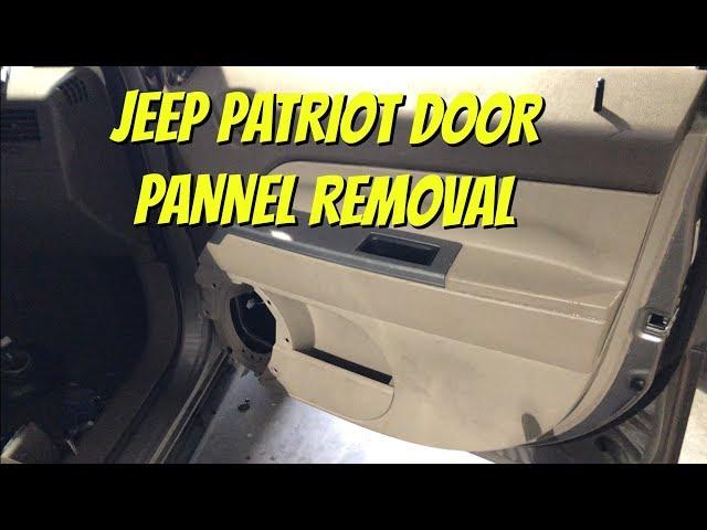 Jeep Patriot Door Panel Removal - Speaker Window Latch - Window Regulator Access - Falcons Garage