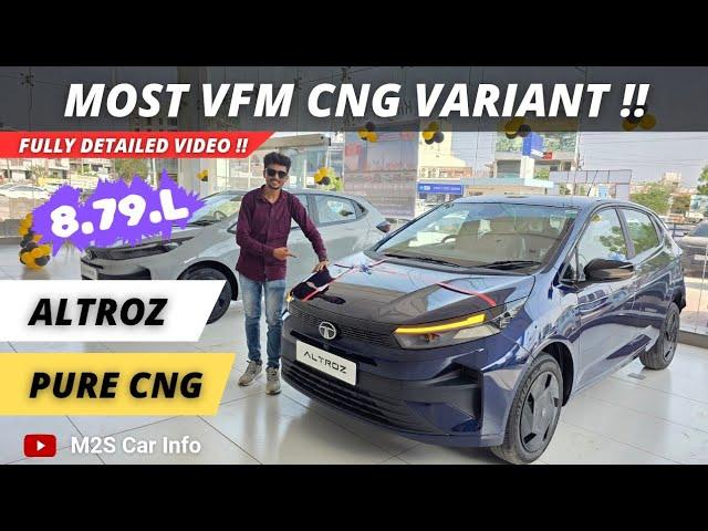 Tata Altroz 2025 Pure CNG!! 2nd Base Variant | On Road Price | Royal Blue Colour | Altroz Facelift