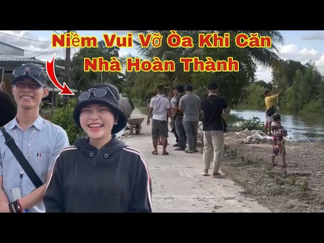 Chấn động trước cảm xúc của em Huyền trong ngày trao nhà khiến ai cũng rơi nước mắt