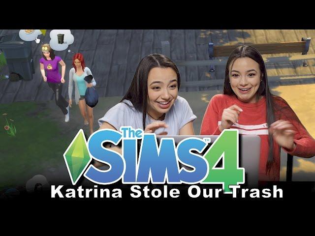 Sims 4: Katrina Stole our Trash! - Merrell Twins Ep1