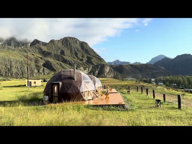 Glamping in the Altai mountains, Russia 2024