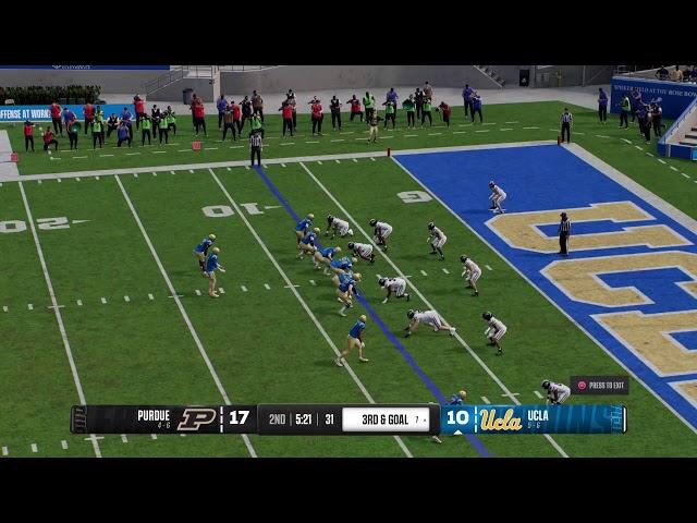 Purdue (4-6) Yr 1 CPUvCPU: @ UCLA