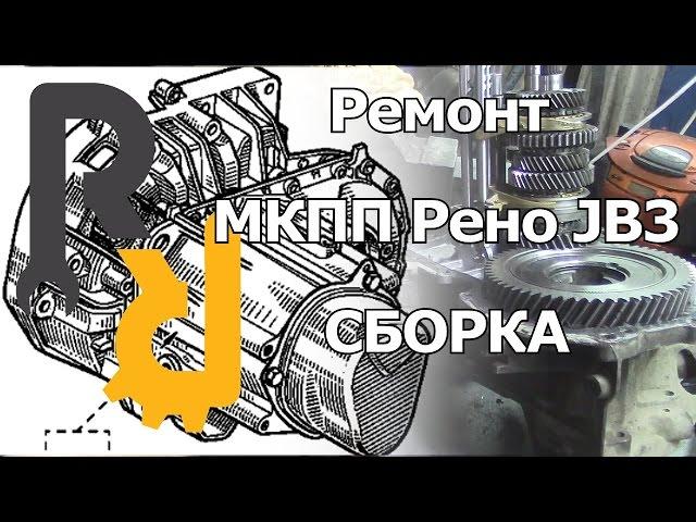 РЕМОНТ МКПП JB3 JC3 JC1 JB1 СИМБОЛ, КАНГУ, МЕГАН1, СЦЕНИК1 - СБОРКА МКПП, ЗАТЯЖКА КОРПУСОВ.