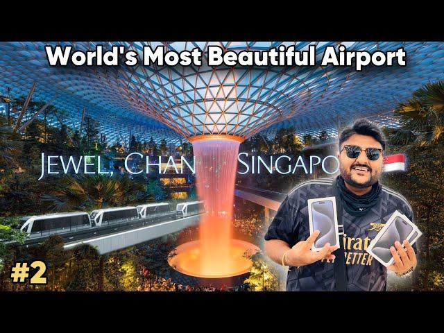 World’s Best Airport Changi, Singapore tour || Famous Jewel Waterfall & Cheapest Apple iPhones 