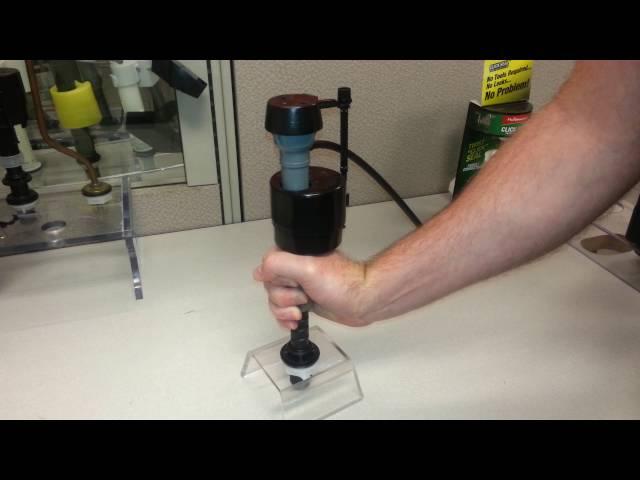 Adjusting height of fill valve when installed in tank