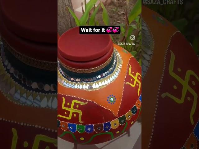 Rajasthani WEDDING pot design #handmade #diy #pilani #jaipur #jhunjhunu #rajasthan  #diyhandmade