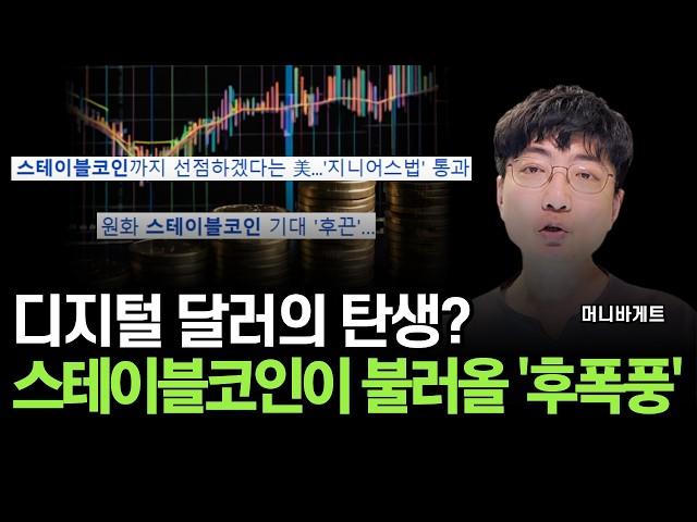 미국 스테이블코인 법안 상원 통과, 시장의 판 '이렇게' 뒤집힙니다 (머니바게트)